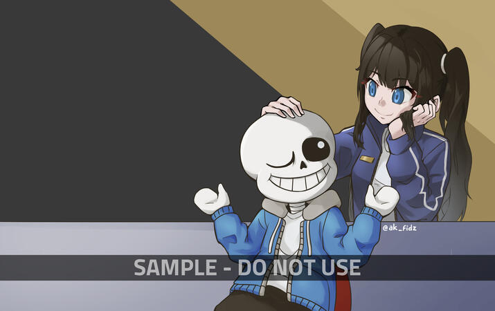 Sans x OC (Fanart, OC) Sans x OC (Fanart, OC)